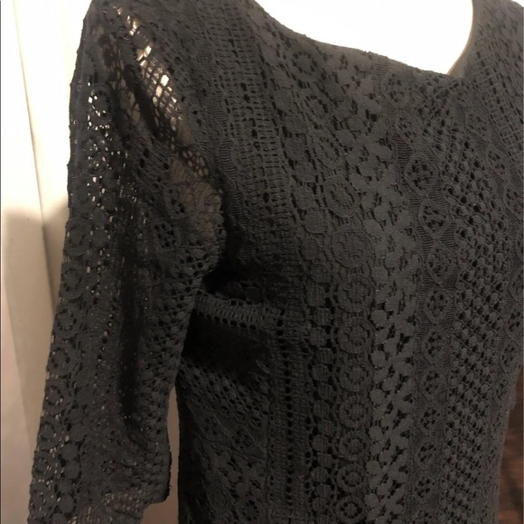 Michael Stars black lace dress M - Picture 2 of 5